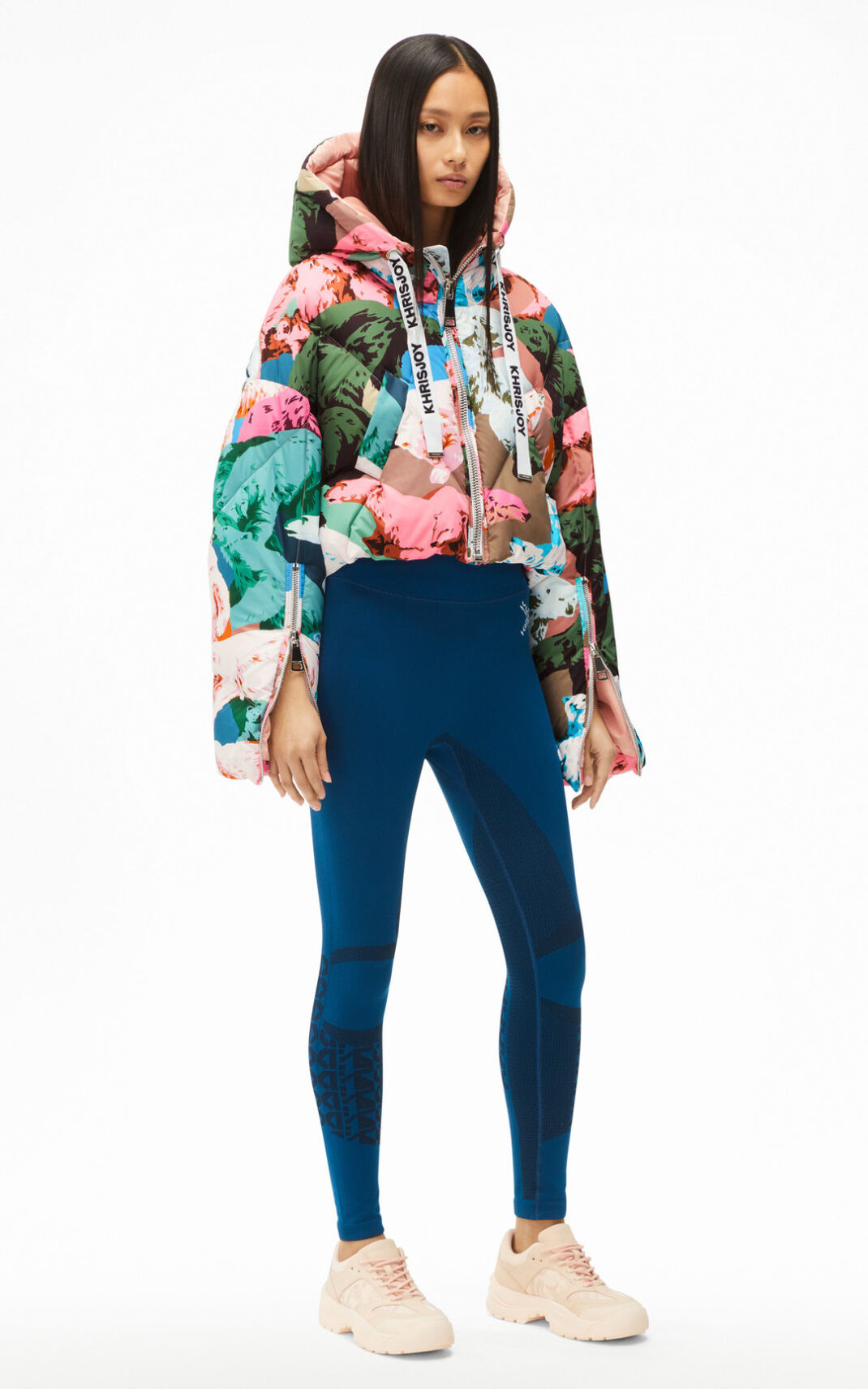 Plumifero Kenzo Polar Bear KHRIS cropped puffer Mujer Rosas - SKU.6618545